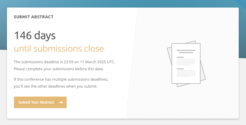 Submitting an abstract/paper