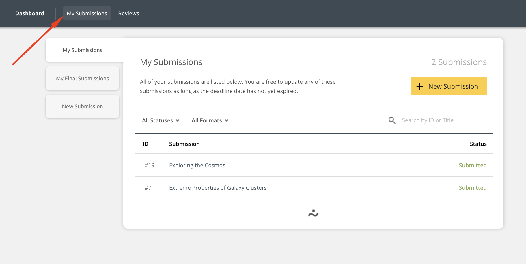 Editing Your Submission